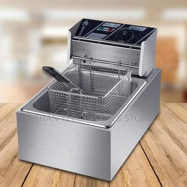 Electromate 6l Single Deep Fryer – Stainless Steel, 6 Litres, 1500w