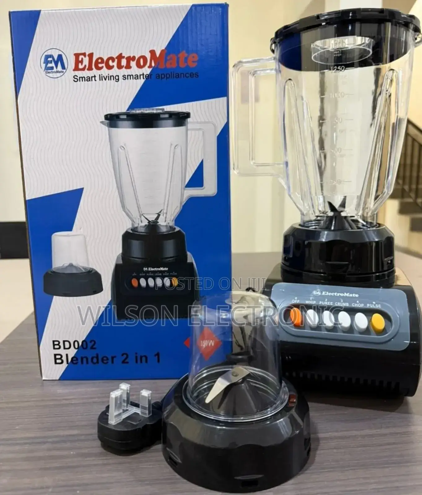 Electomate 2 in 1 Blender. 1.6l