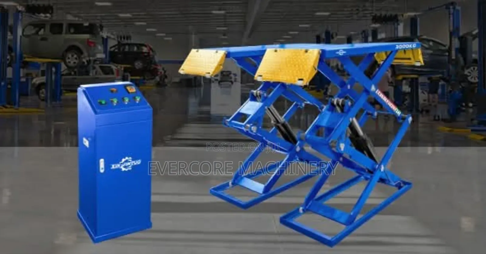 Commercial Car Scissor Lift Machine 3500kg Electric Hydraulic.