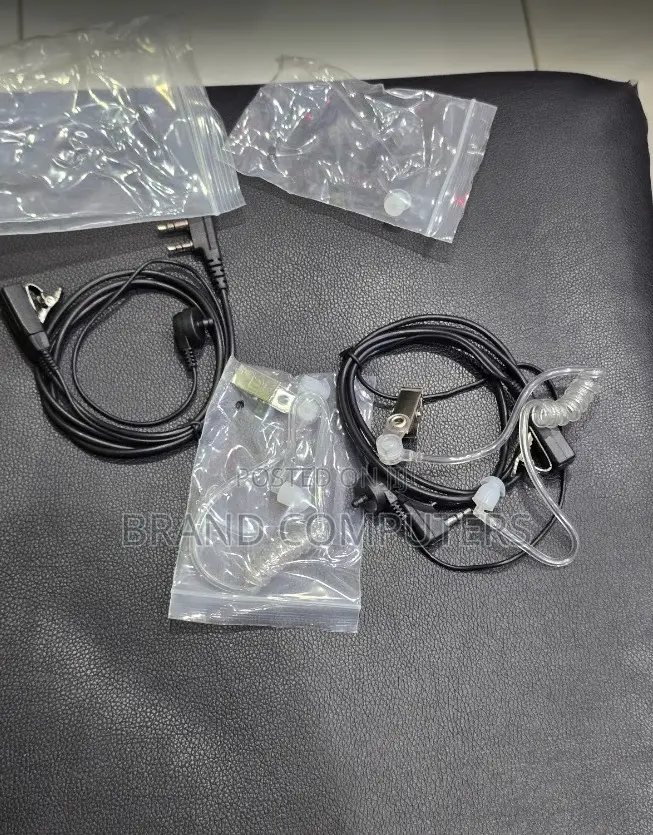 2 Pin Fbi Air Tube Ear-Hook Earpiece Earphone Headset