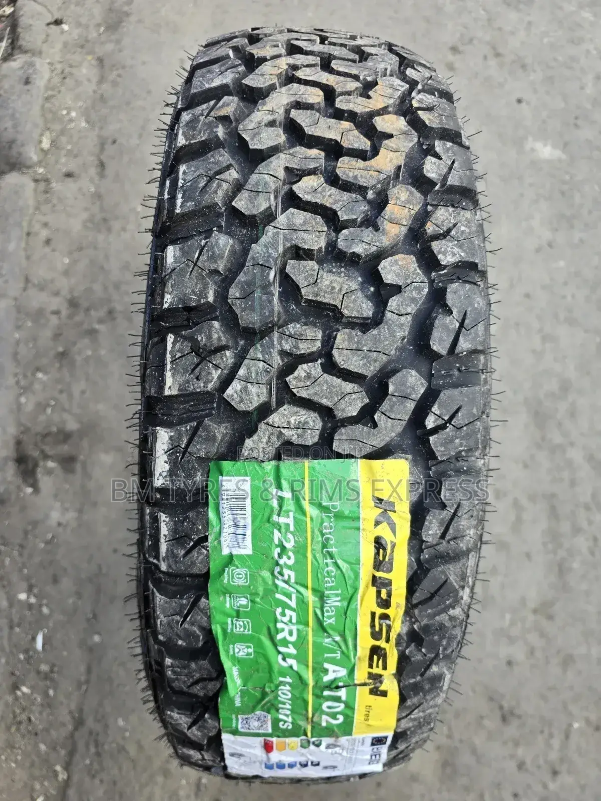 235 /75 R15 Kapsen Tyres (Commercial) 10ply.