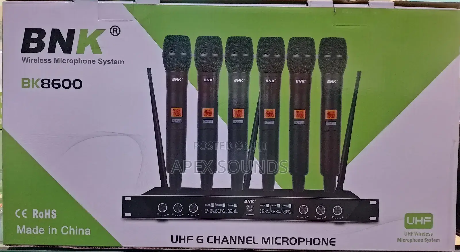 6 in 1 Wireless Microphone BNK 8600