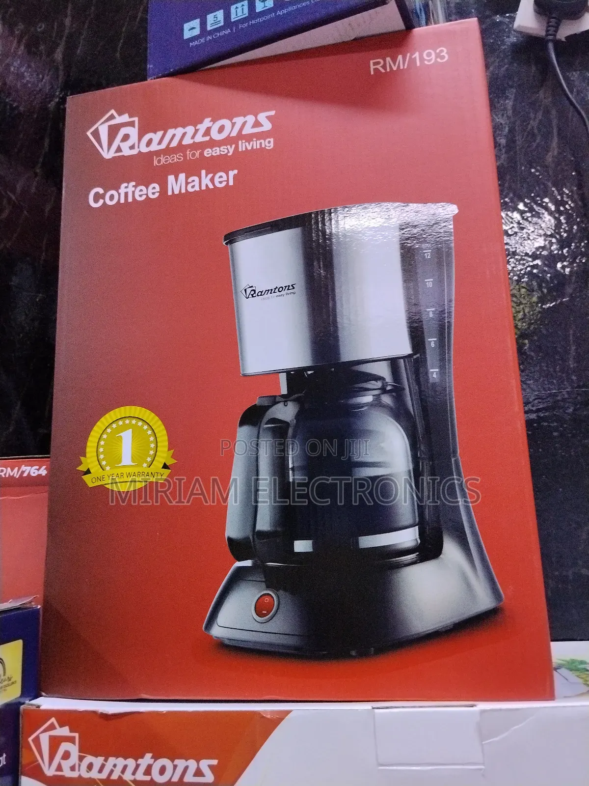 Ramtons Rm 193 Coffee Maker 1.5 Litres