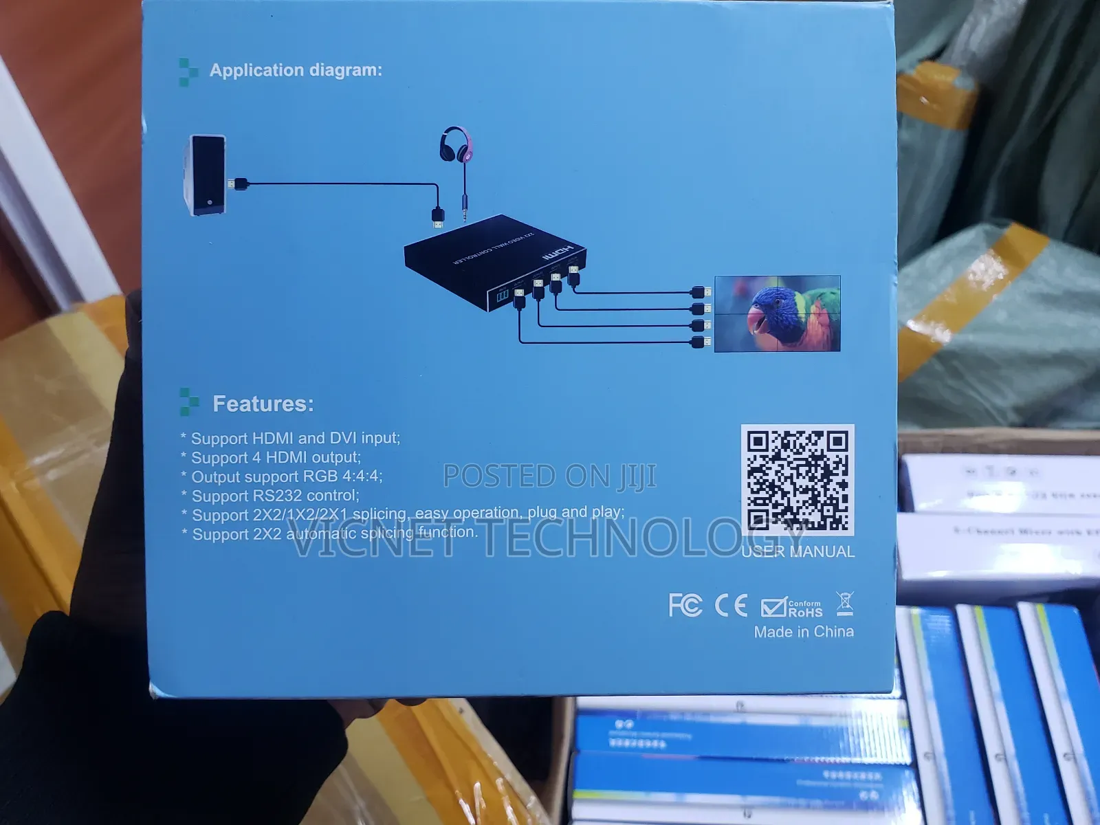 Dvi /Hdmi Input Video Wall Controller for 2 × 2 Screens