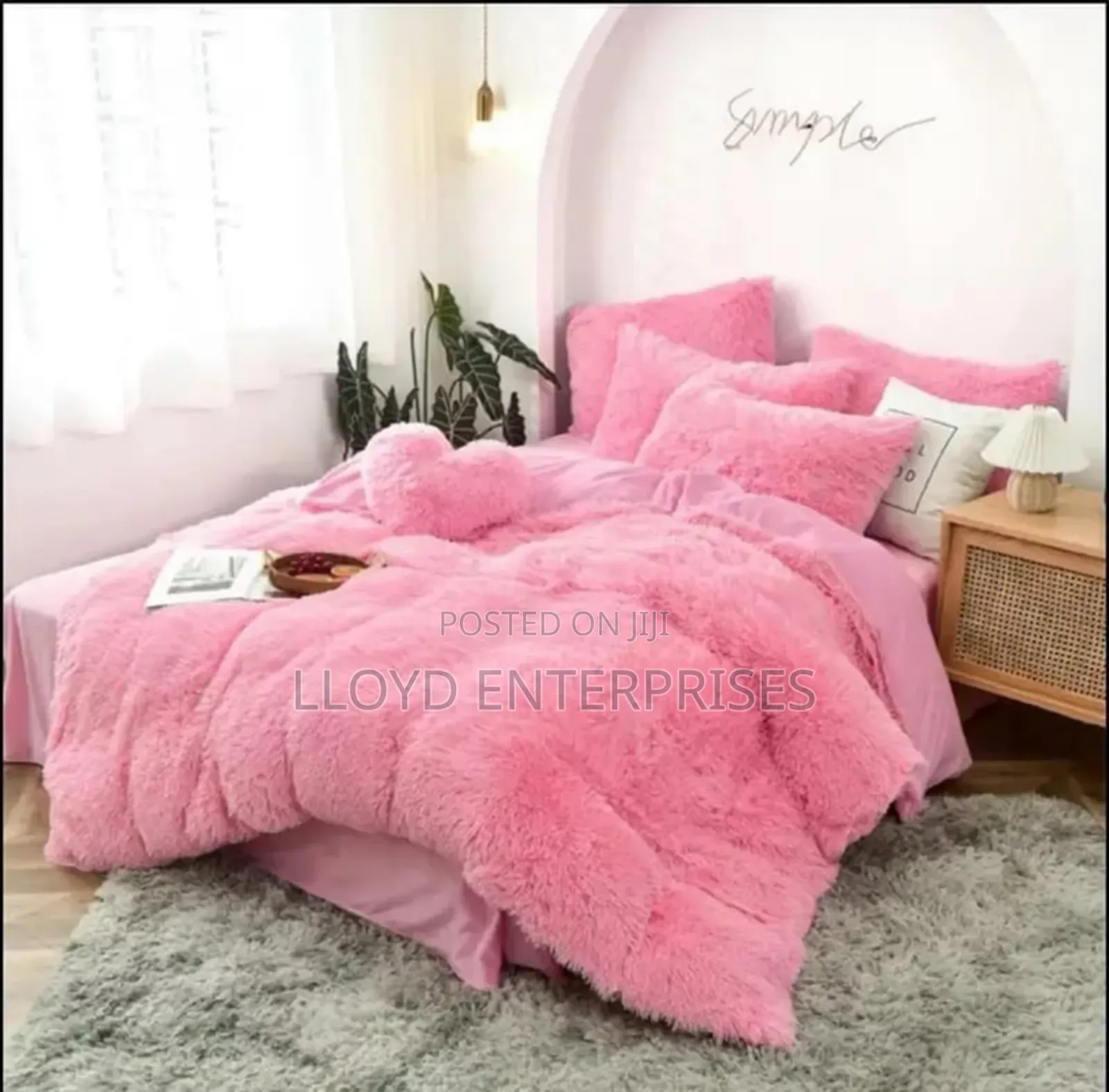 Pink 6x7 Duvet Set