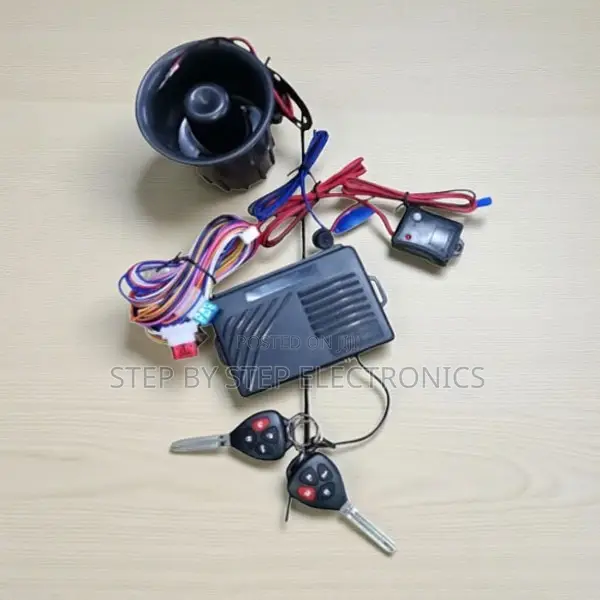 Easy Install Car Anti-Theft Alarm Kit With Two Flip Keys and Siren