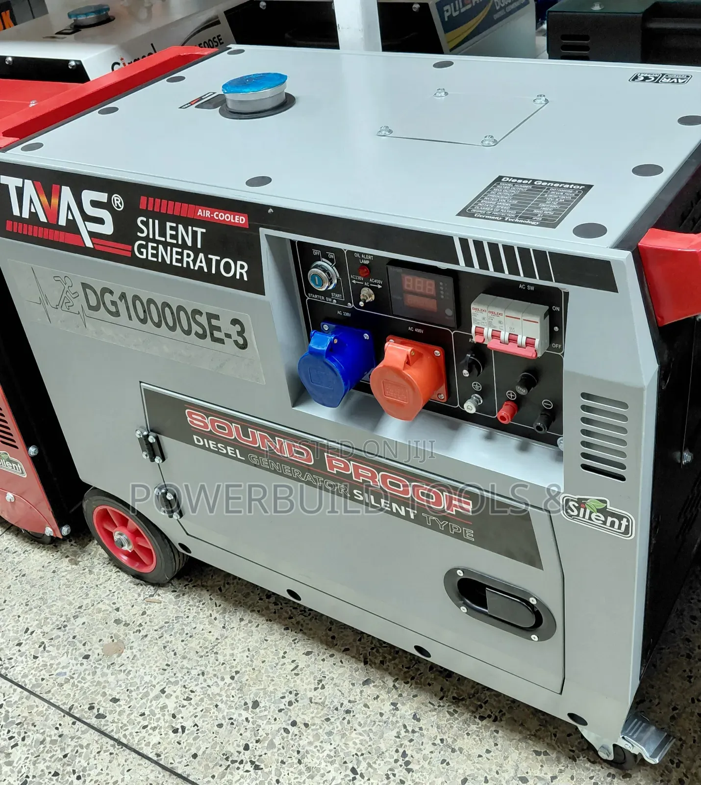 Tavas Dg10000se-3 Dual Power 12kva Sound Proof Diesel Generator
