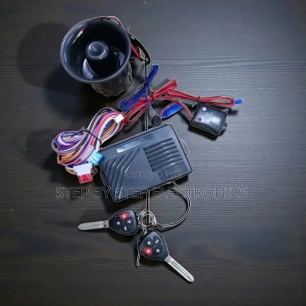 Easy Setup Vehicle Security Alarm Completekit With Flip Keys and Siren