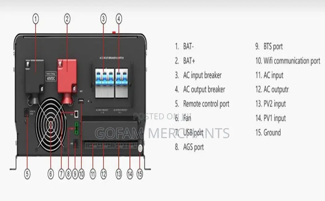 Must 12kva 48v 3 Phase Hybrid Solar Inverter (Low Frequency)