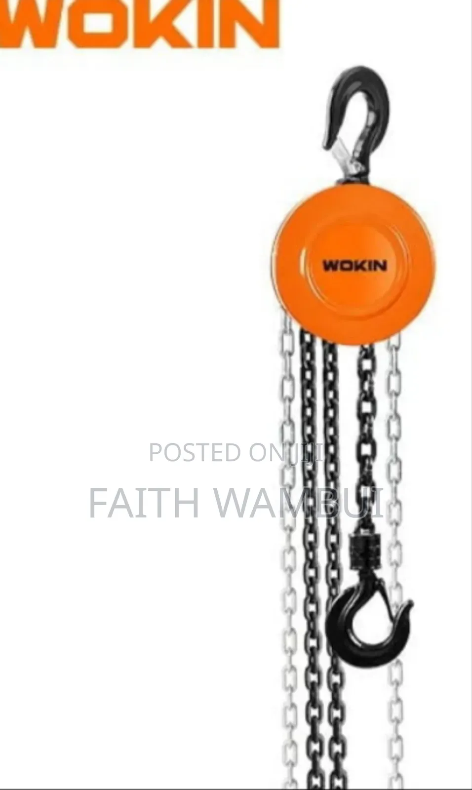 Quality Wokin Chain Block/5 Ton Wokin Chain Block