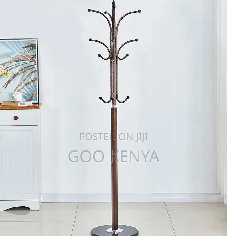 Home Hanger; Modern Floor Stand High-Quality Marble Base Metal Rack