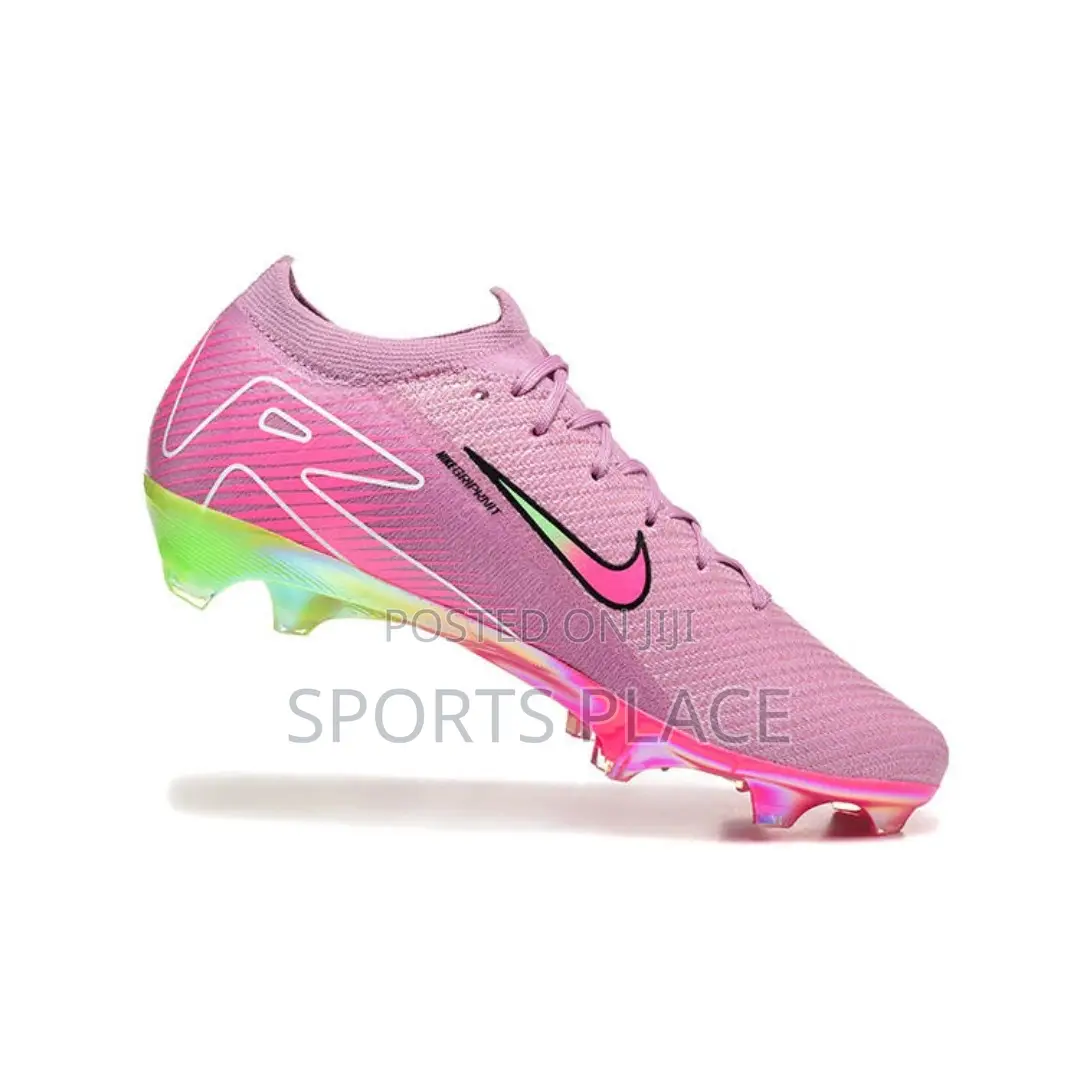 Nike Pink/Neon/White Air Zoom Fg Football Boots
