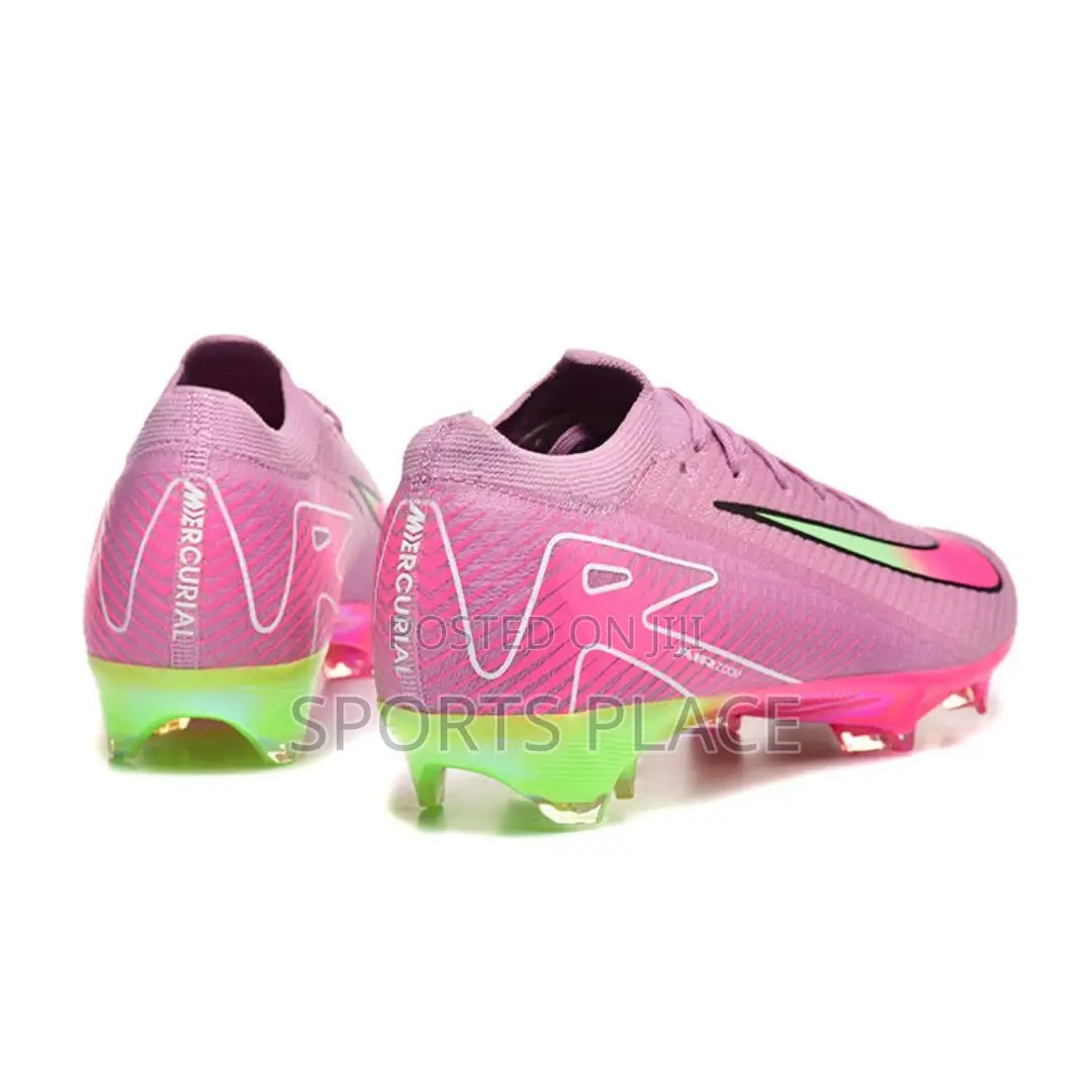 Nike Pink/Neon/White Air Zoom Fg Football Boots
