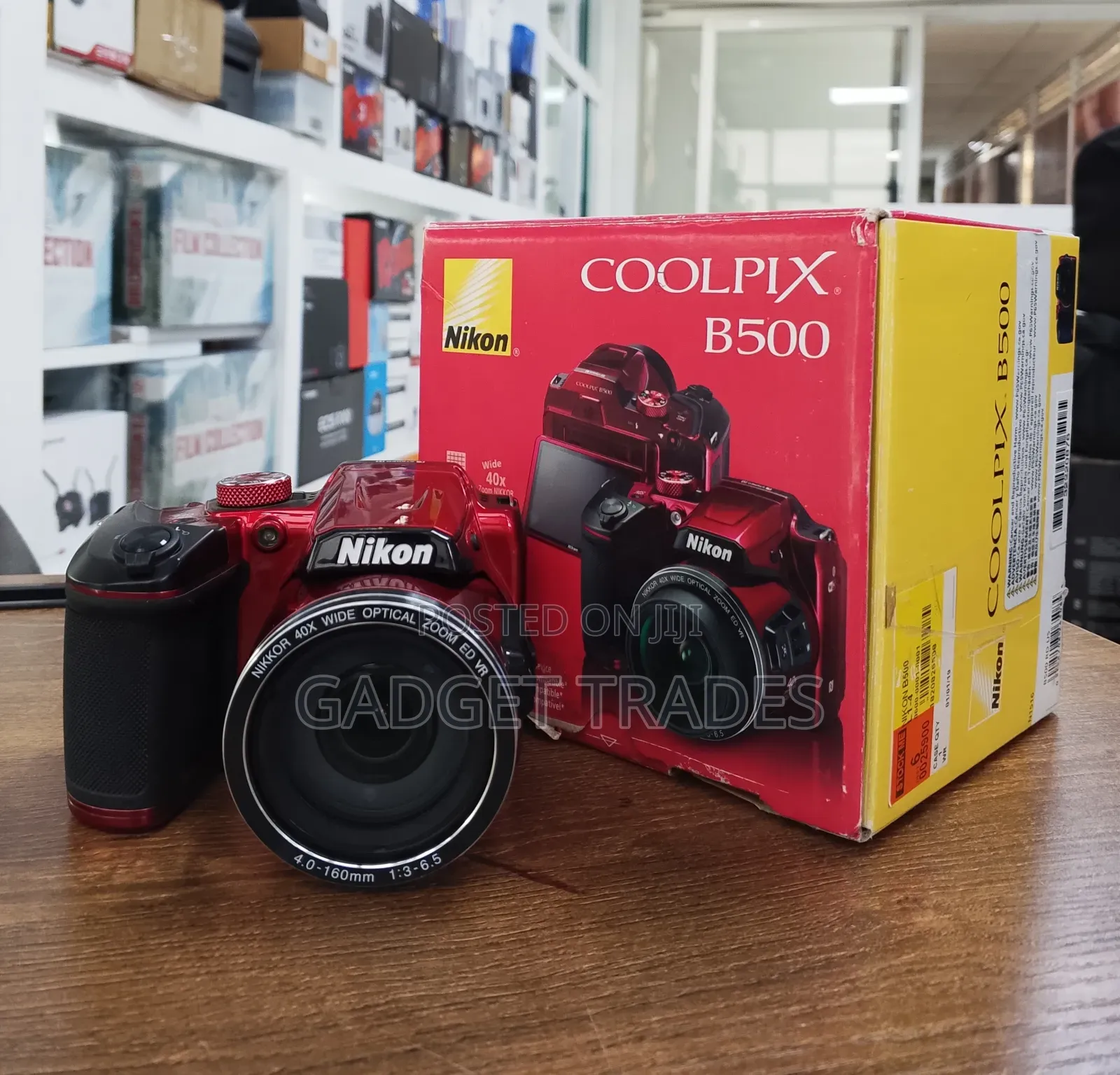 Nikon Coolpix B500 Digital Camera (Red)