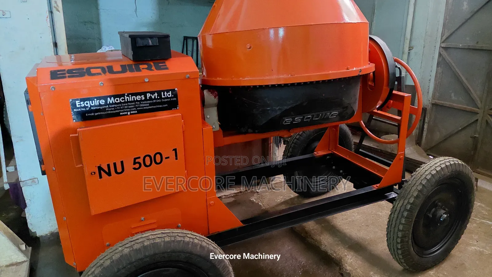Esquire India 500litres Diesel Concrete Mixer Machine.