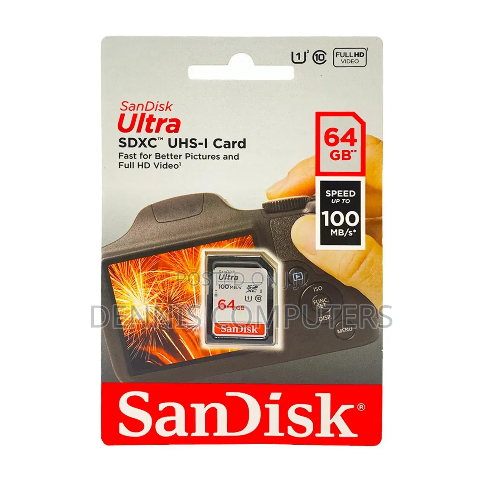 Sandisk Ultra SDXC Card and SDHC Upto 100mb/S 64gb