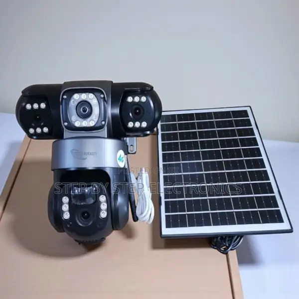 Solar Powered 4g Triple Lens Camera With Weatherproof Dustproof Body