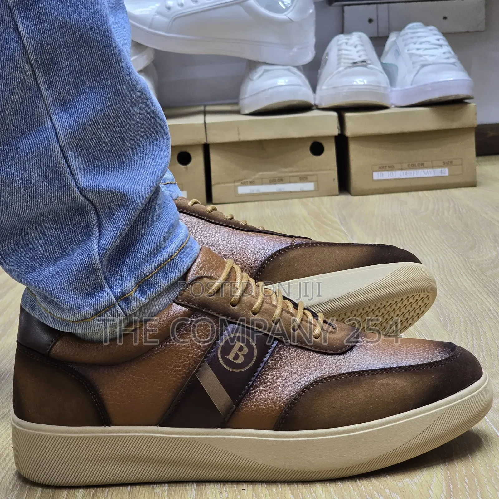 Quality Leather Smart Casual Men Rubber Sole Shoes