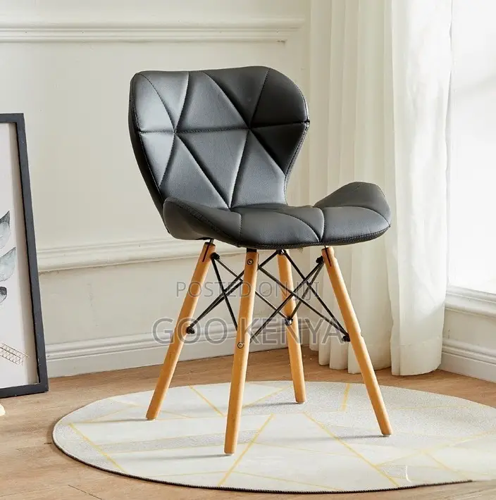 Home Chair; Durable Dining Chair With Velvet Fabric and Solid Wood Leg