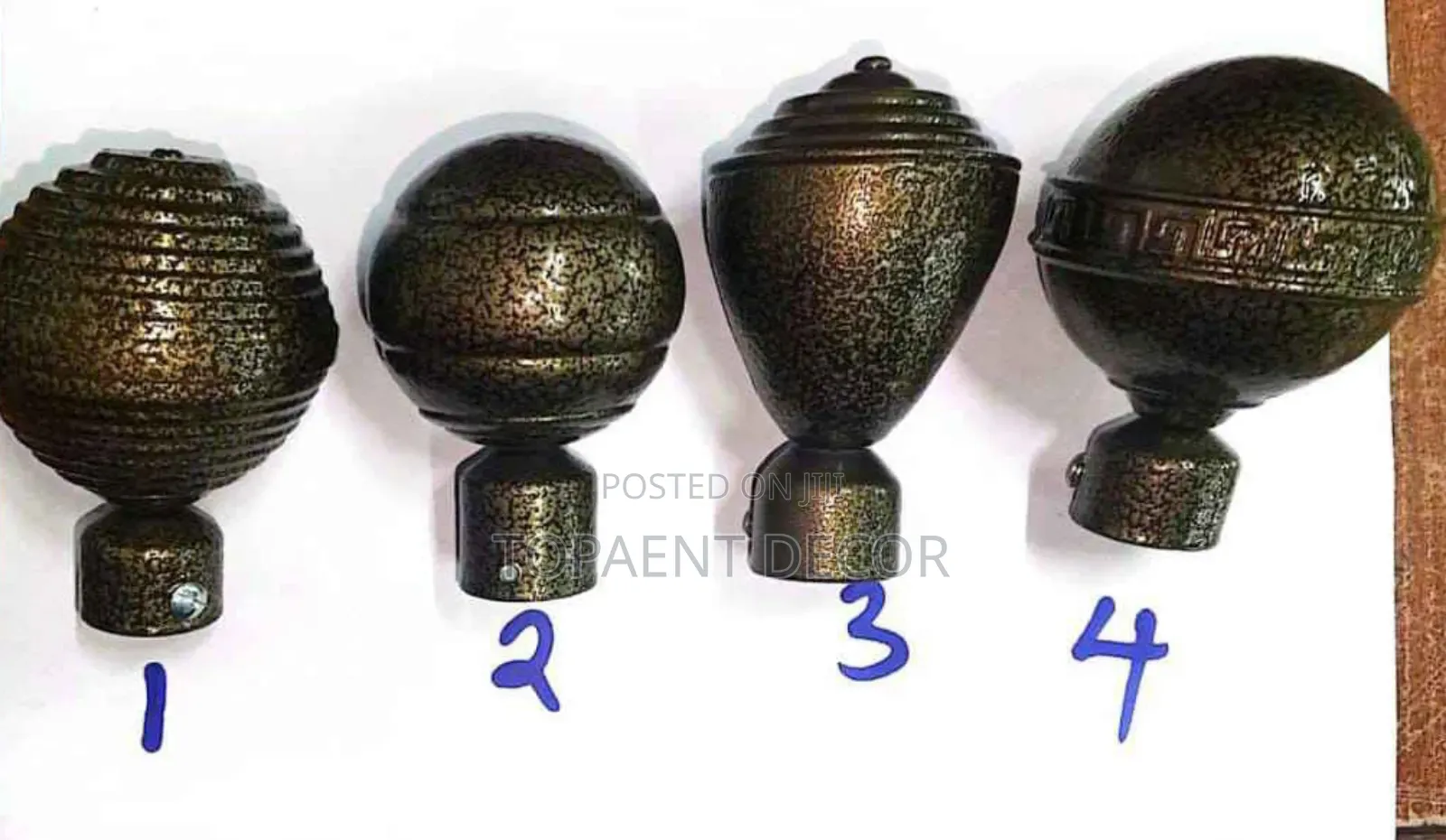 Different Designs Powder Coated Rod End Flowers