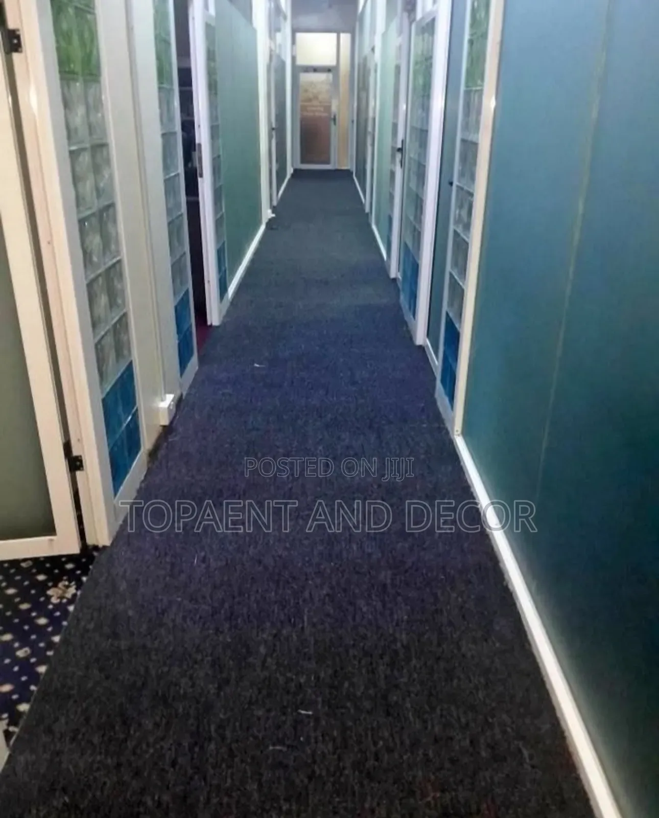 Long Corridor Installed Wall to Wall Carpet