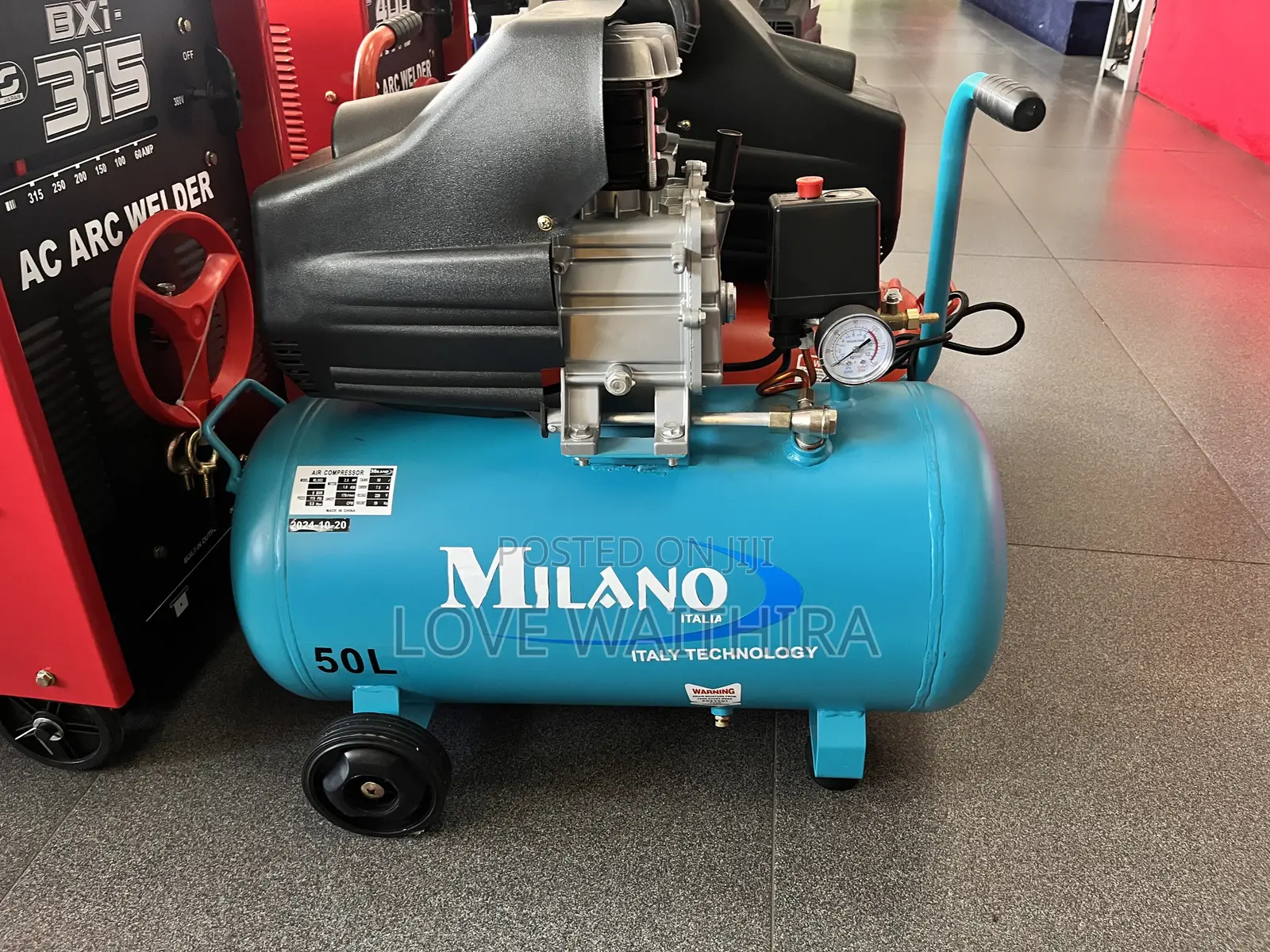 2.5hp Milano Italia Portable Electric Air Compressor