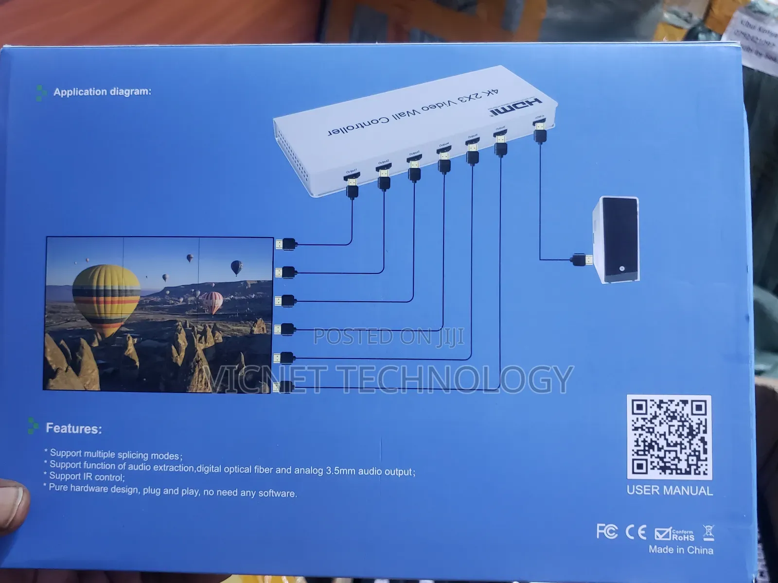 Hdmi 2 × 3 Video Wall Controller With Surio
