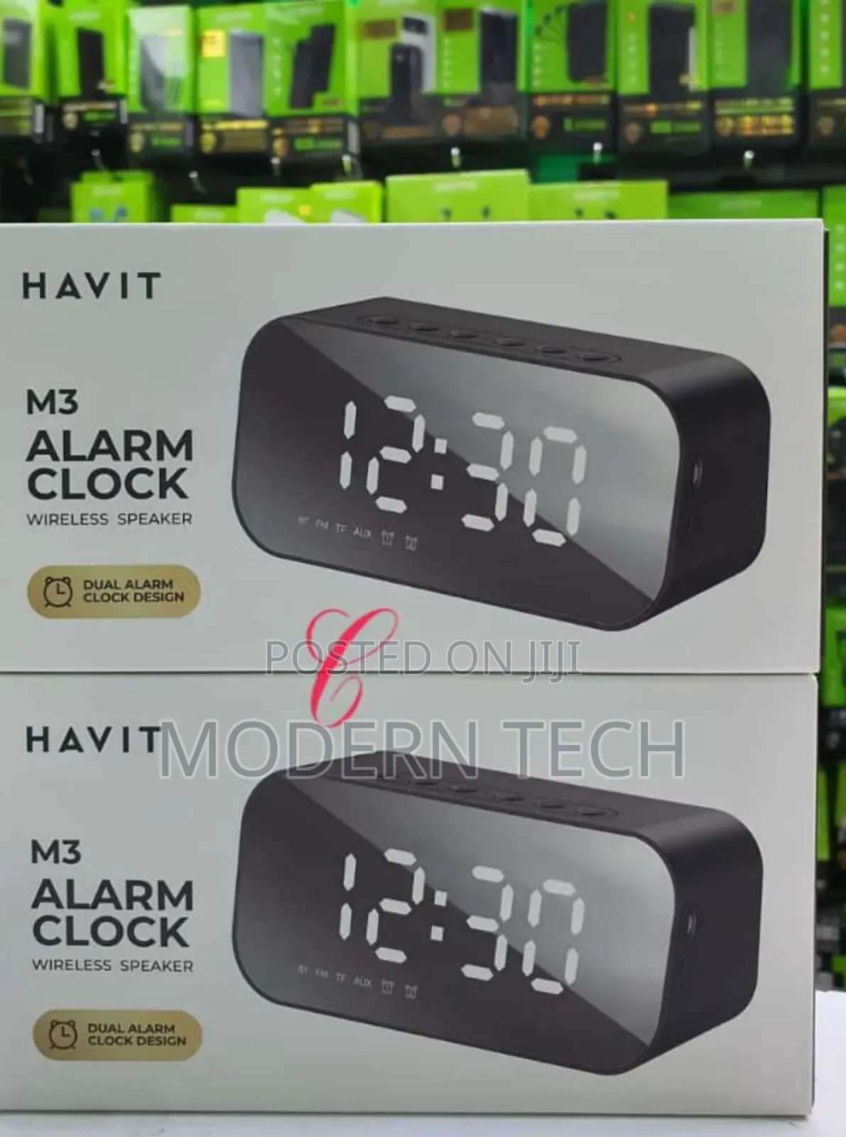 Havit M3 Alarm Clock Wireless Speaker