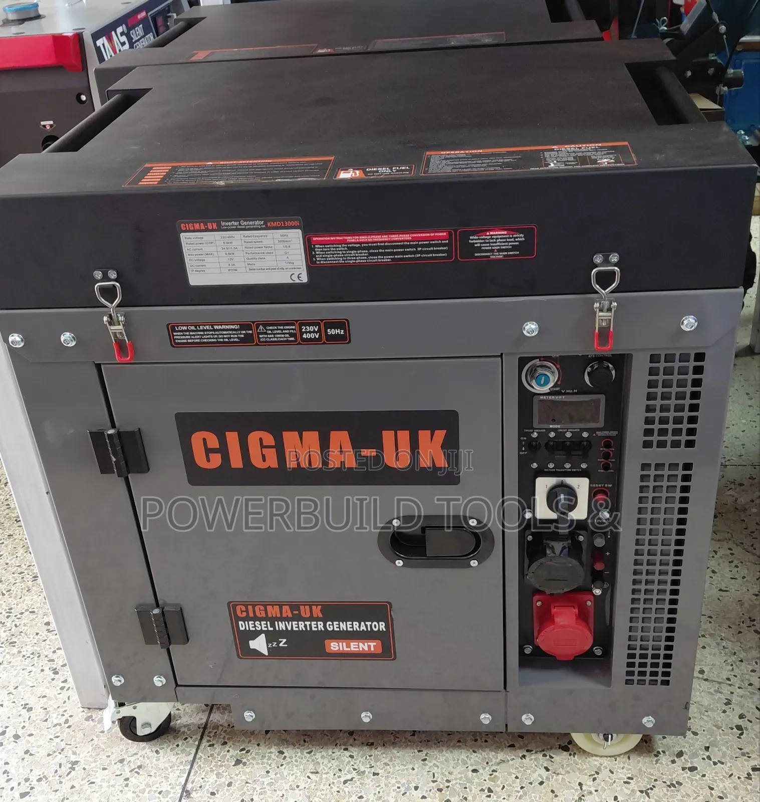 Diesel Silent Inverter Generator Cigma-uk Kmd13000i 12kva New Model