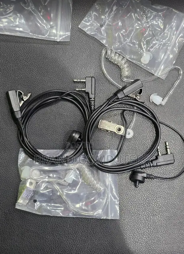 Clear Tube Coiled Fbi Baofeng Earpiece for Walkie Talkies