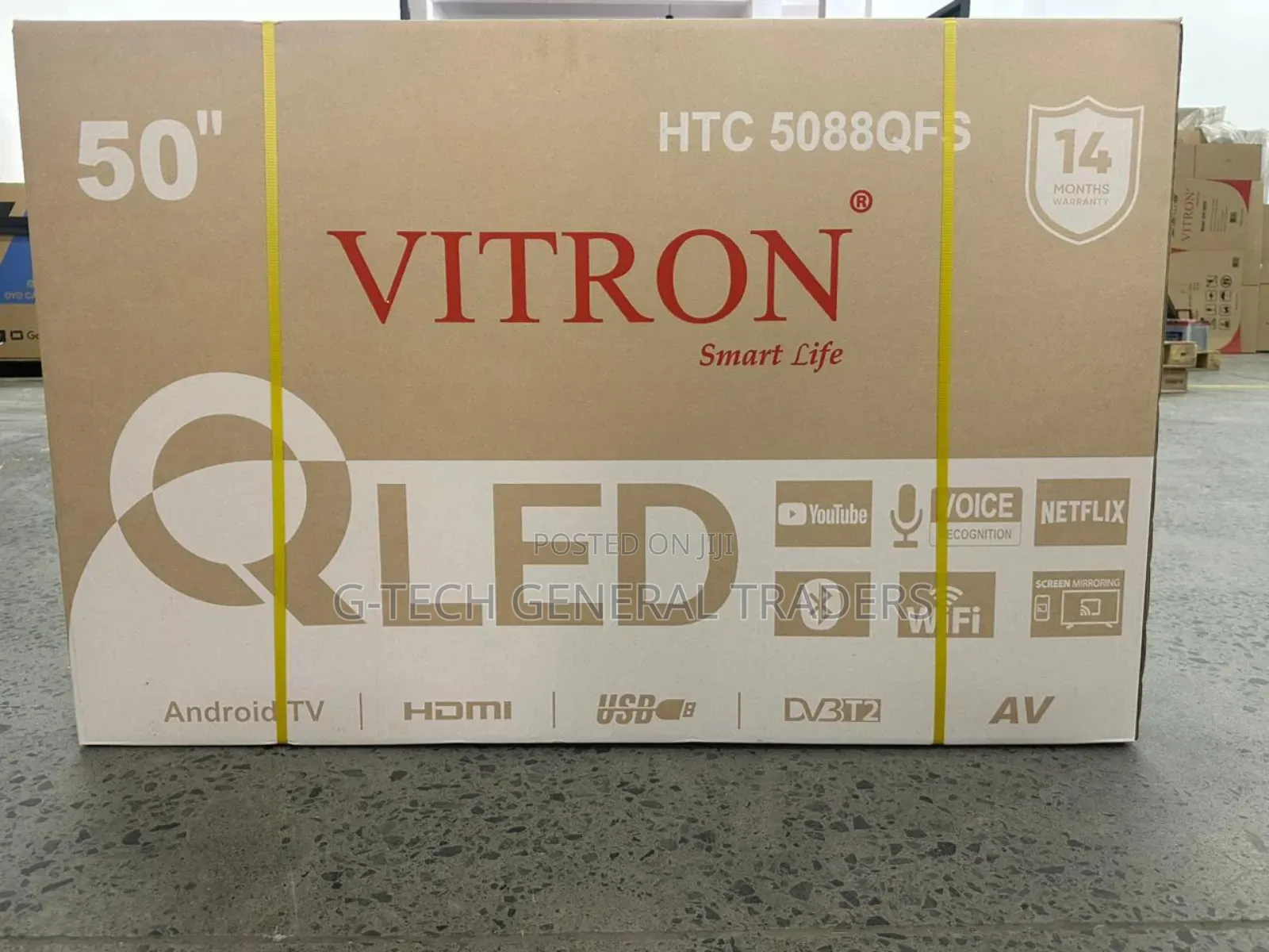 Vitron 50" Qled Smart Tv – Htc 5088qfs