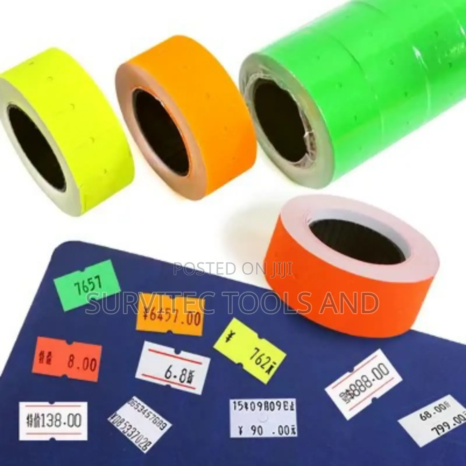 Colored Price Labels Roll