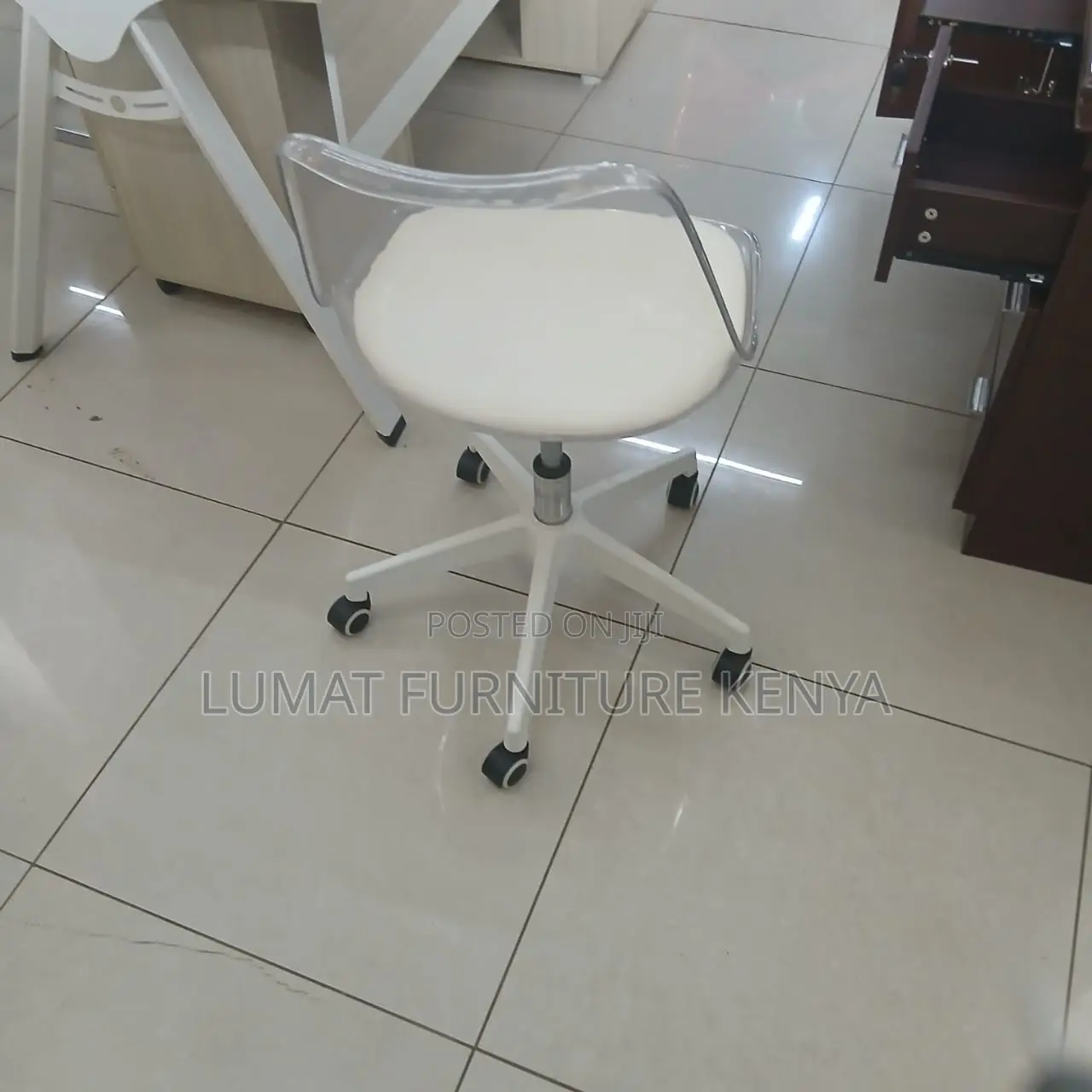 Modern White Eames Office Chair