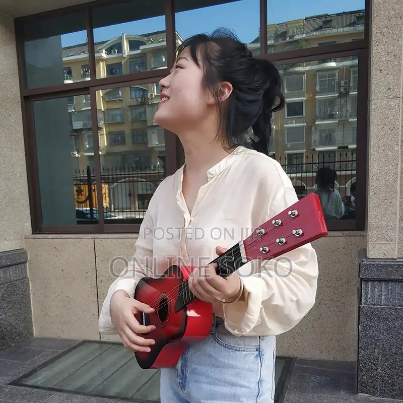 Kids Beginners 23" Acoustic 6 Stringed Acoustic Ukelele Guitar