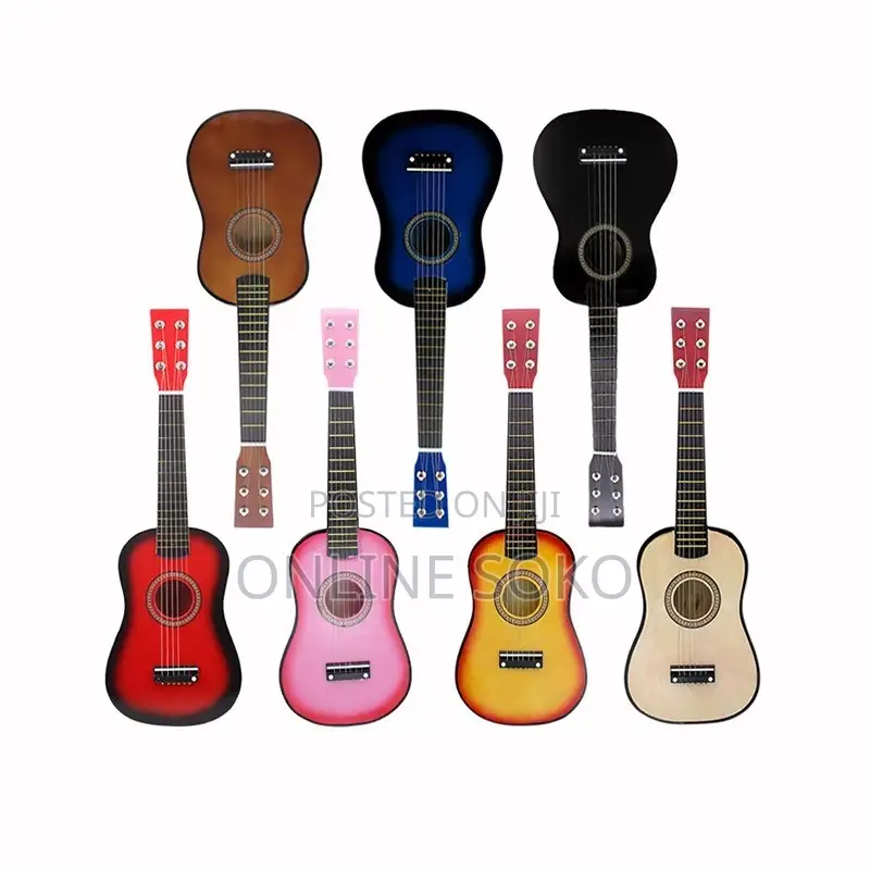 Kids Beginners 23" Acoustic 6 Stringed Acoustic Ukelele Guitar