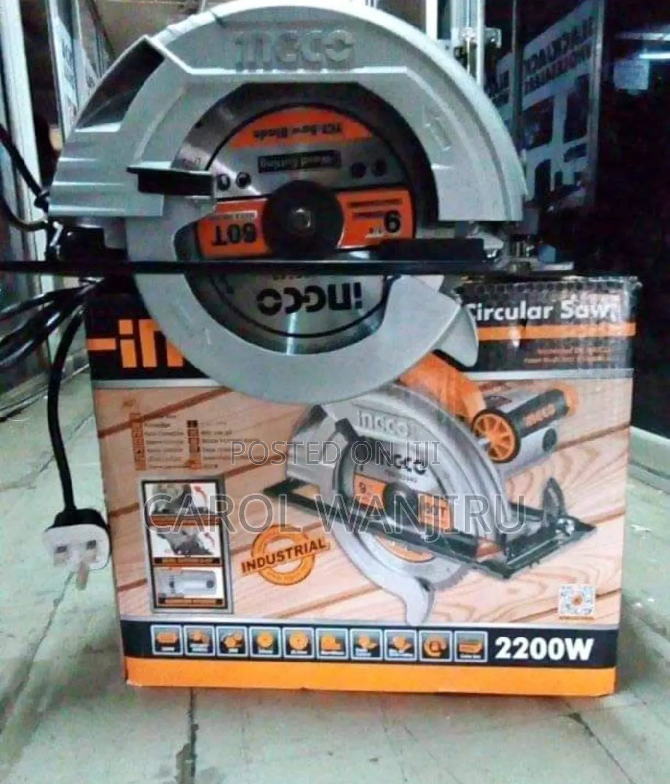 Ingco Circular Saw 9" 2200w / Electric Ingco Circular Saw 9 Inch