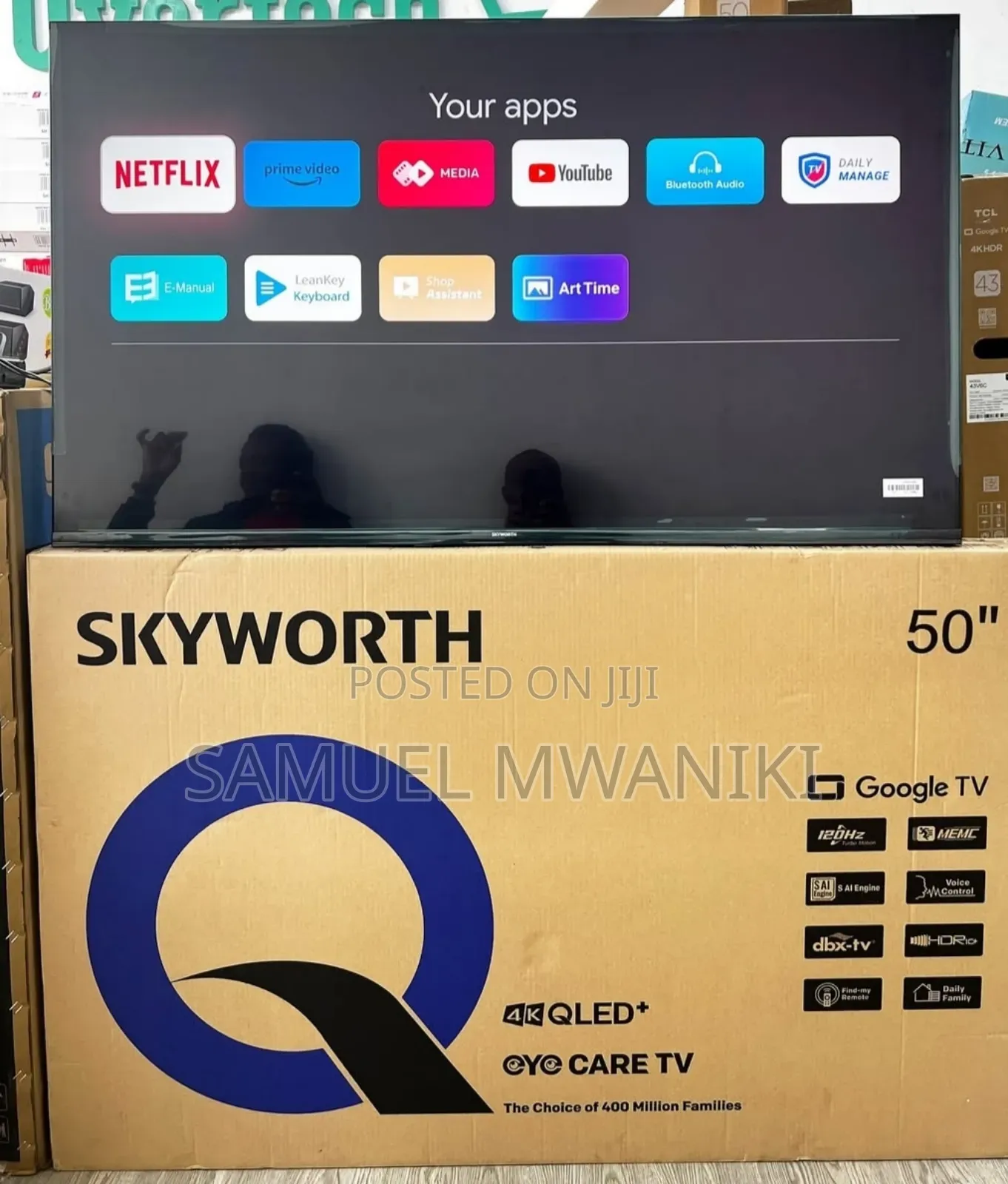 Skyworth 50′′ Uhd Qled Google Smart Tv Latest Model With Eye Care