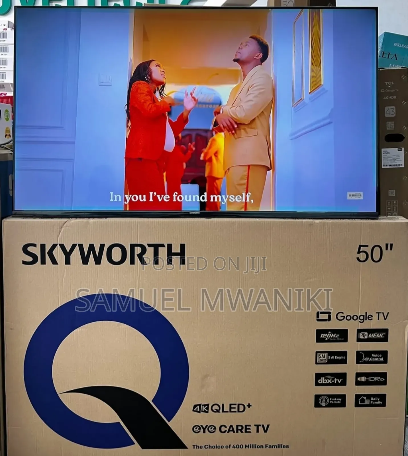 Skyworth 50′′ Uhd Qled Google Smart Tv Latest Model With Eye Care