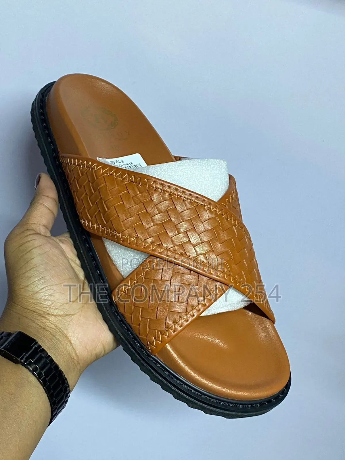 Quality Leather Designer Men Casual Slides