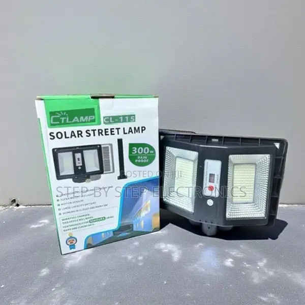 Ctlamp 300w Long Working Outdoor Solar Street Light With Motion Sensor