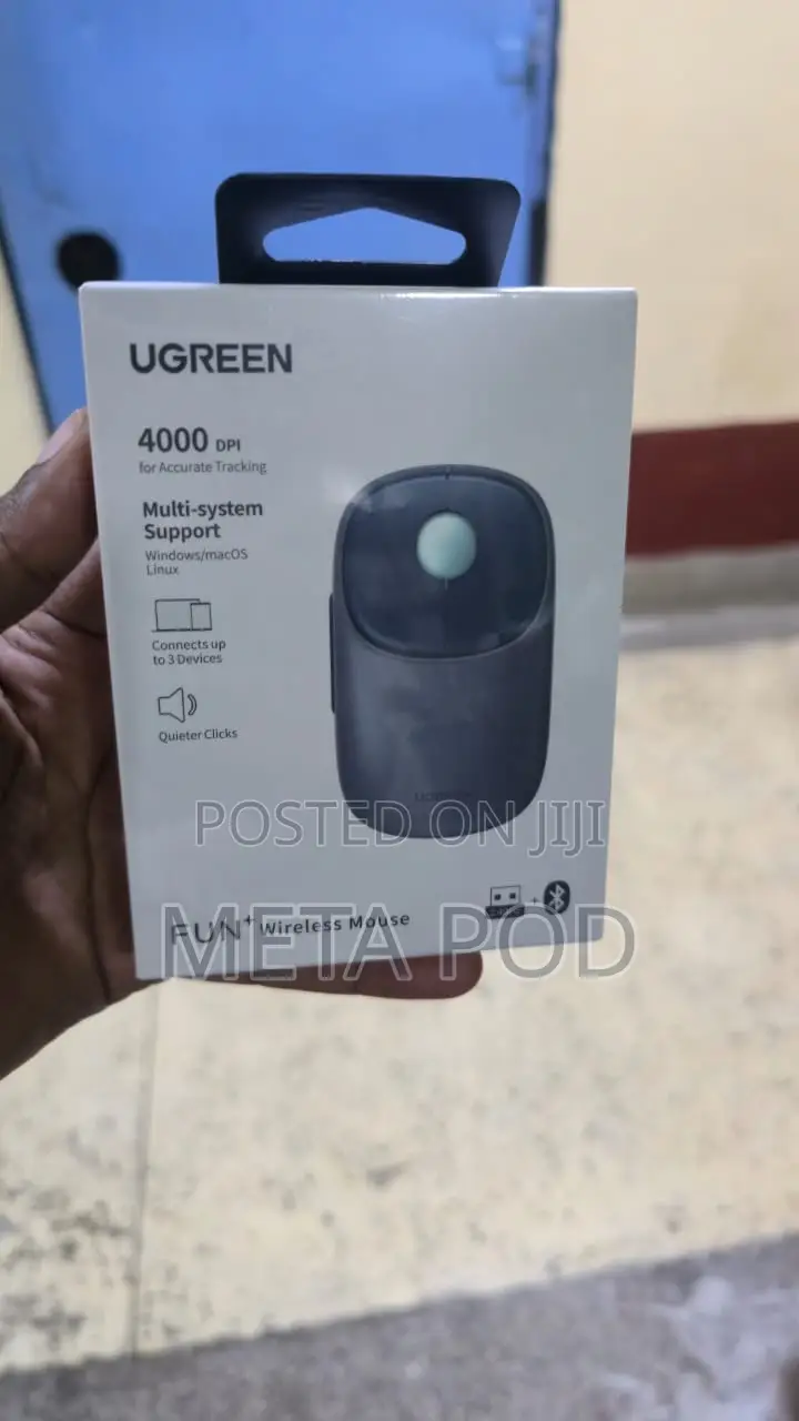 Ugreen Fun+ Wireless Bluetooth Rechargeable Mouse - Blue