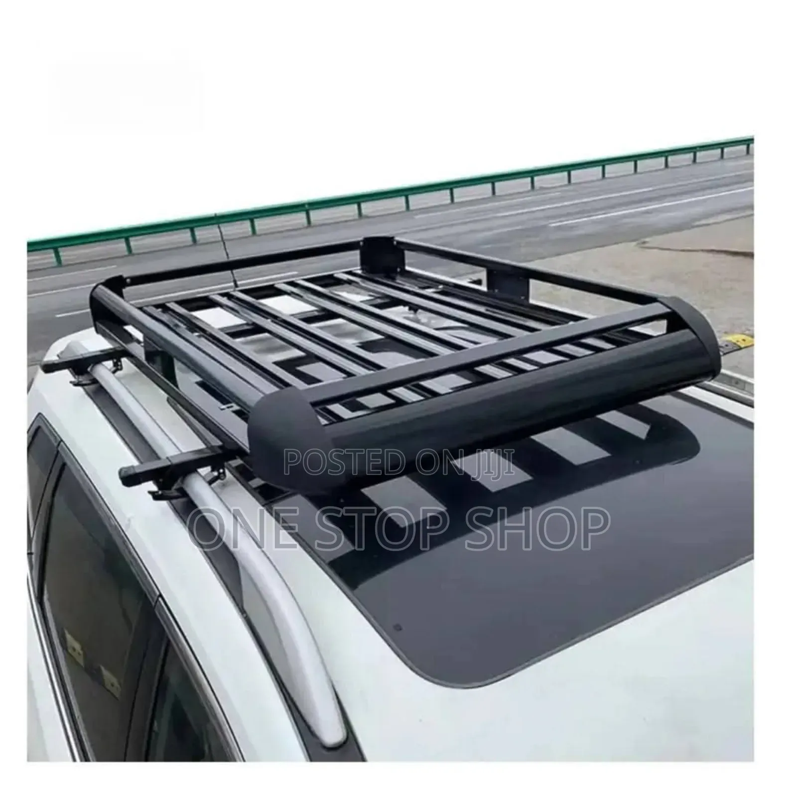 Black Roof Rack Basket Luggage Carrier