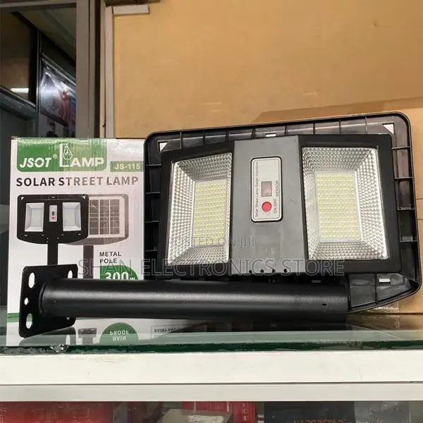 300w Solar Street Lamp Double Sided Street Light With Motion Sensor
