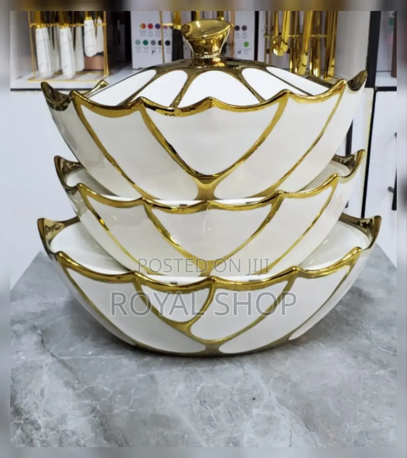 Oval Serving Pot 3 PCS