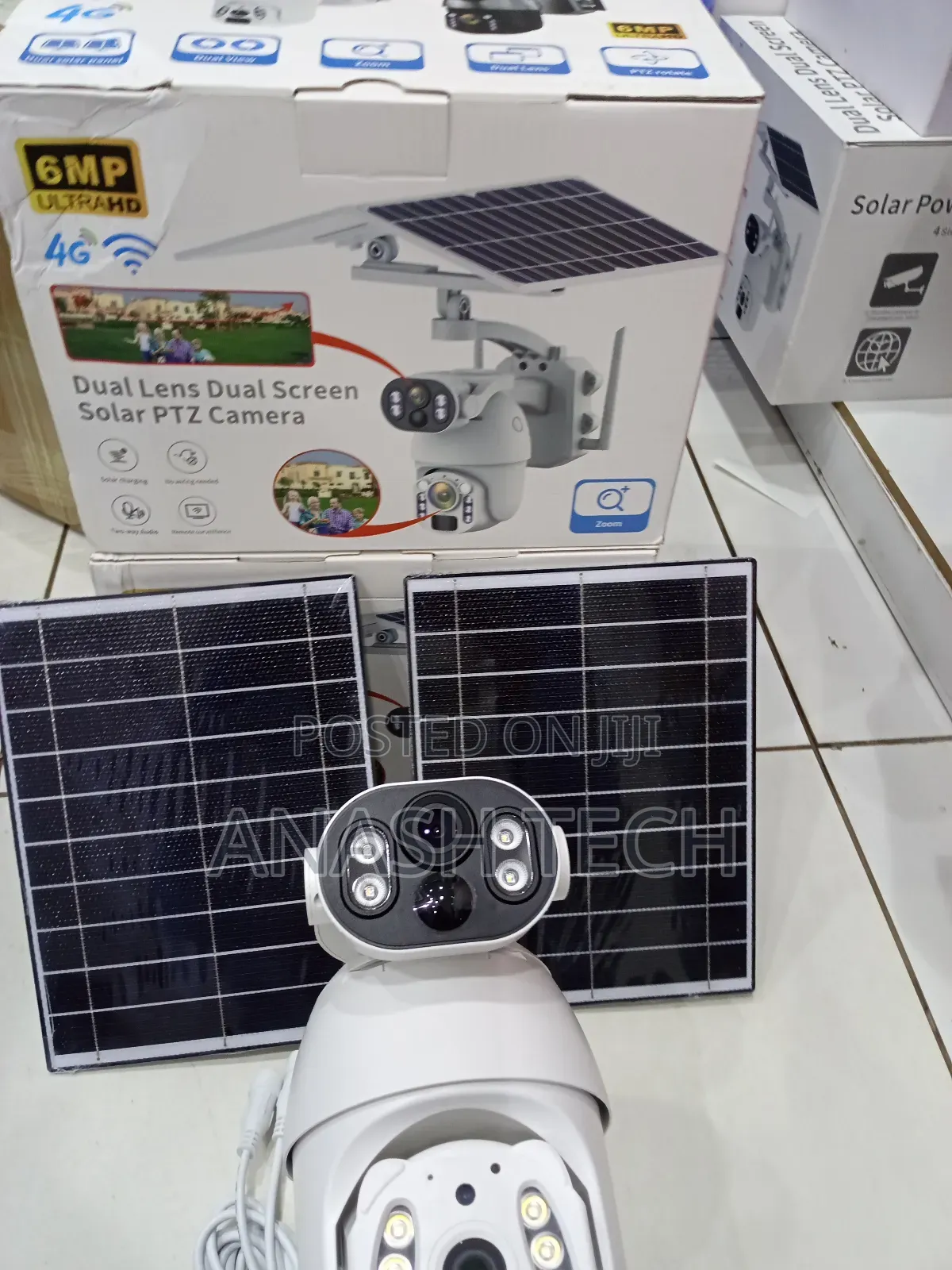 Ubox Dual Lens 6mp 4g Enabled Solar Powered Camera
