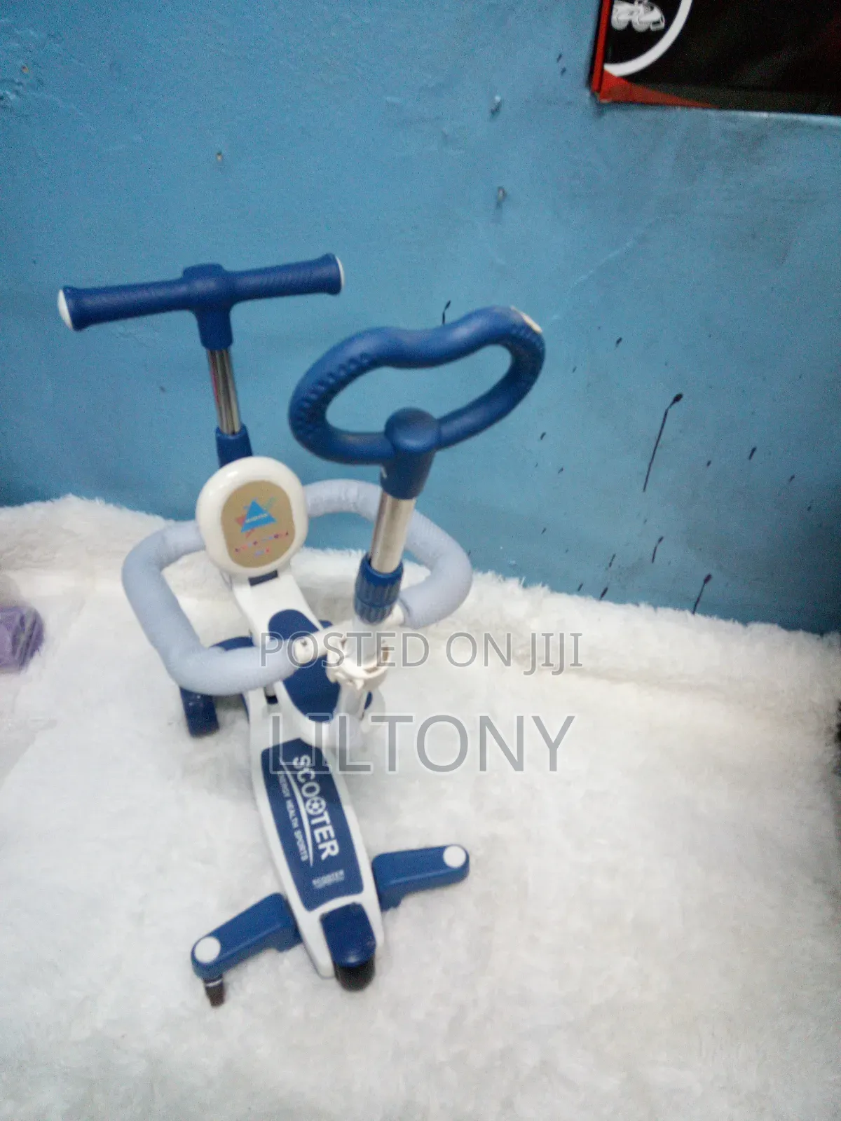 Adjustable Scooter With Push Handle