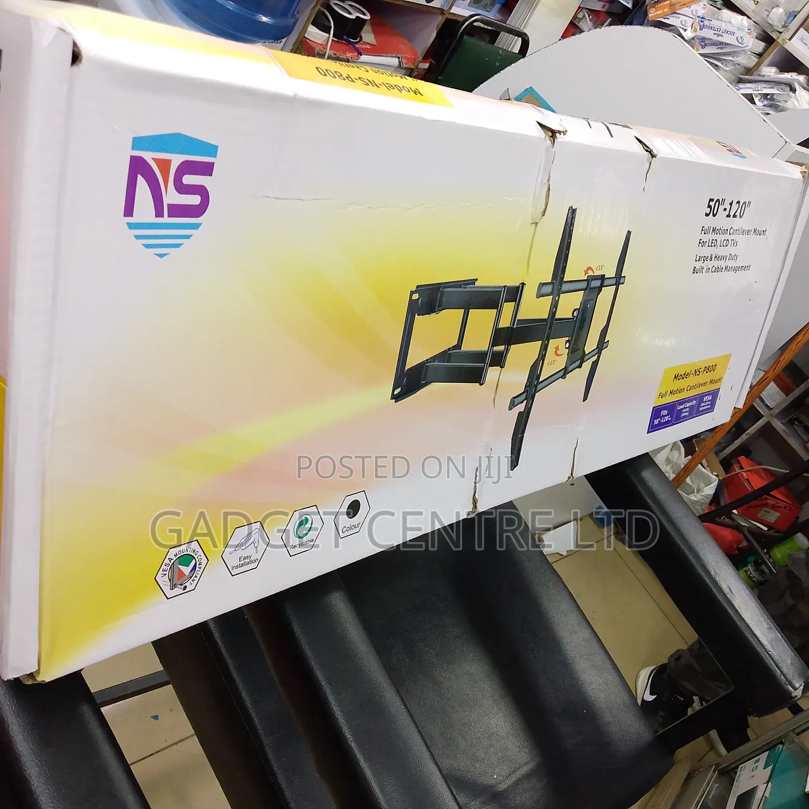 Heavy Duty Swivel Double Arm Tv Mount 50 to 120inches