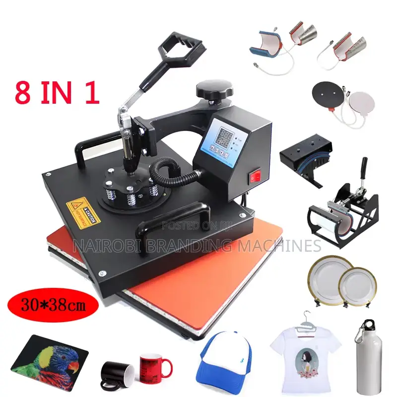 8 in 1 Combo Heat Press Machine