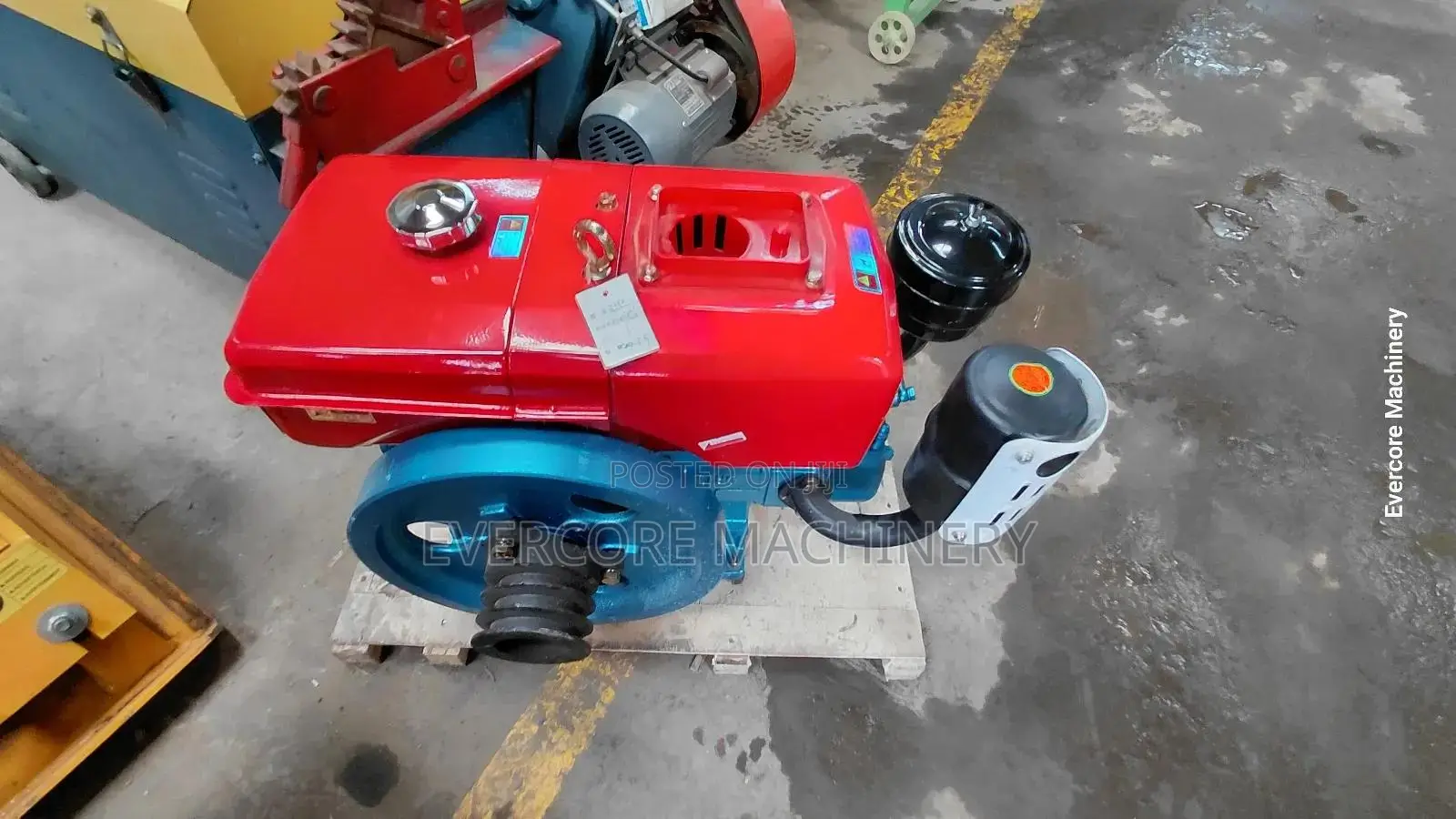 Watercooled Engine 7.5hp Diesel Powered Manual Start.