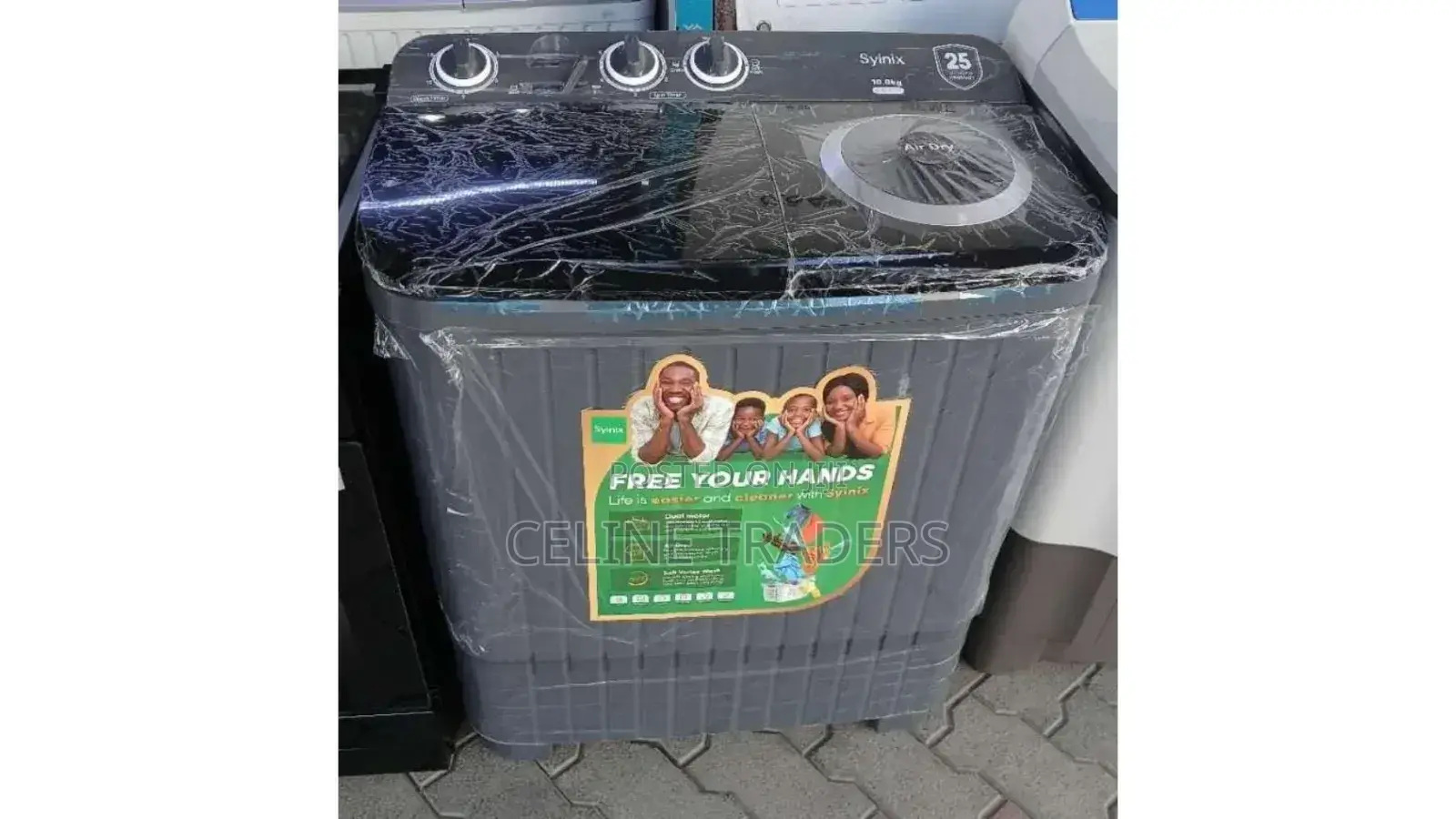 10kgs Top Load Twin Tub Syinix Washing Machine